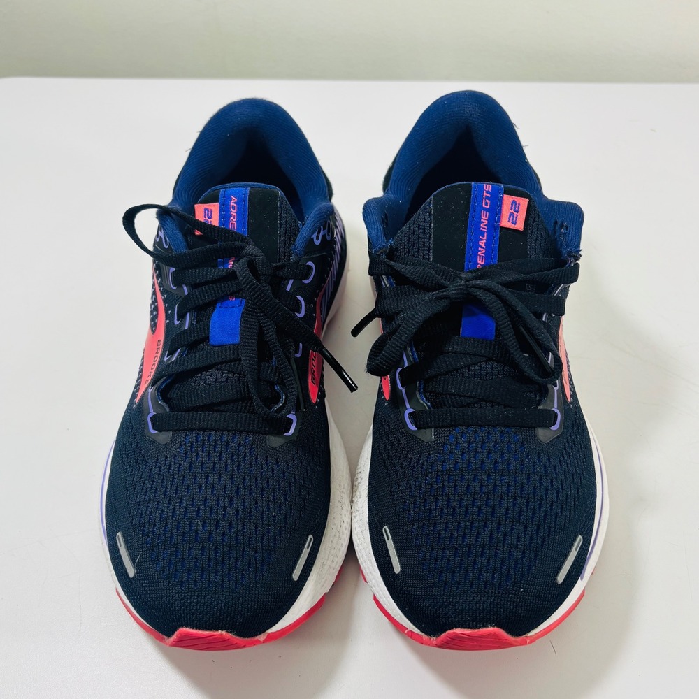 Brooks Adrenaline GTS 22 Black/Purple/Pink 1203531B080 Women Running Shoes 6.5 - Picture 4 of 10